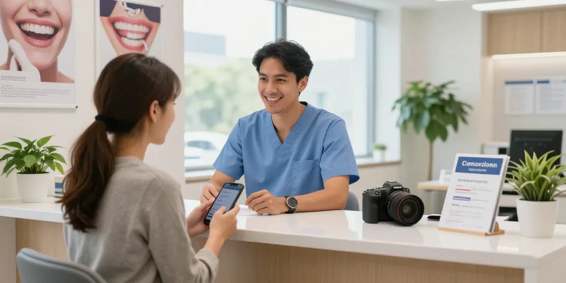 Visit a dentist for convenient dental care booking at a modern clinic.
