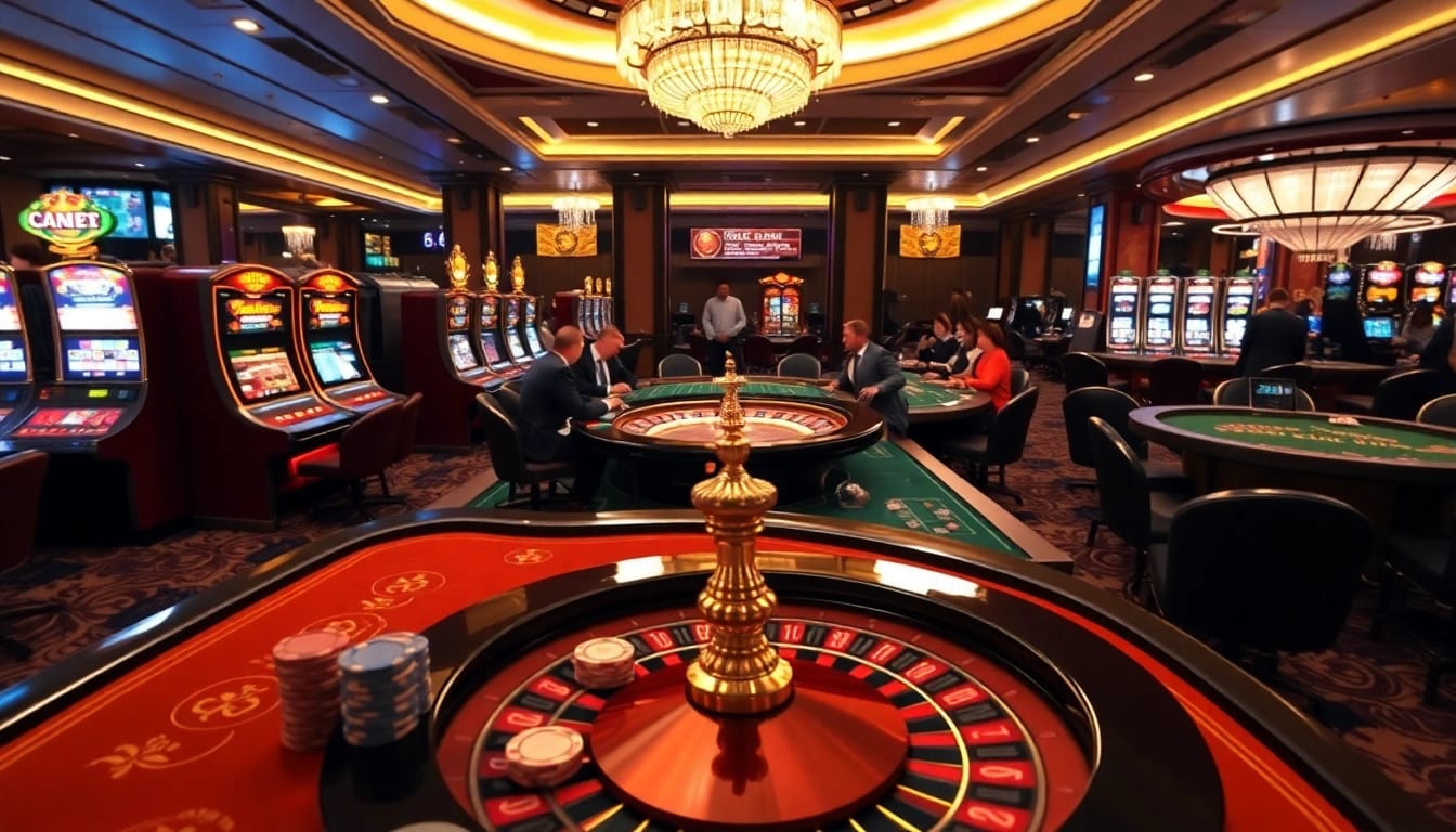 Players enjoying their time at go 88's vibrant casino tables filled with excitement and luxury.