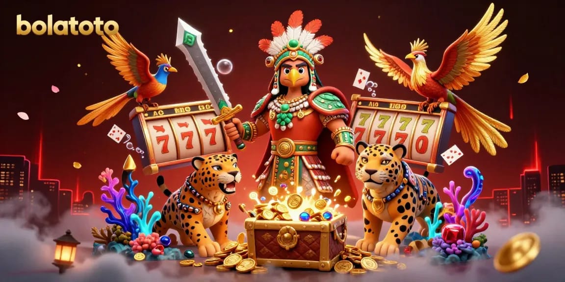 Join the excitement at bolatoto with vibrant gambling visuals, featuring dynamic scenes of winning.