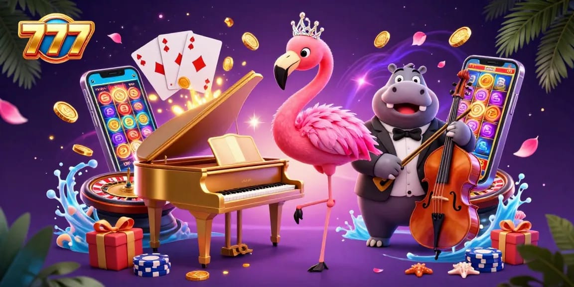 Experience thrilling wins with 777-themed casino games featuring dynamic characters and colorful slot elements.