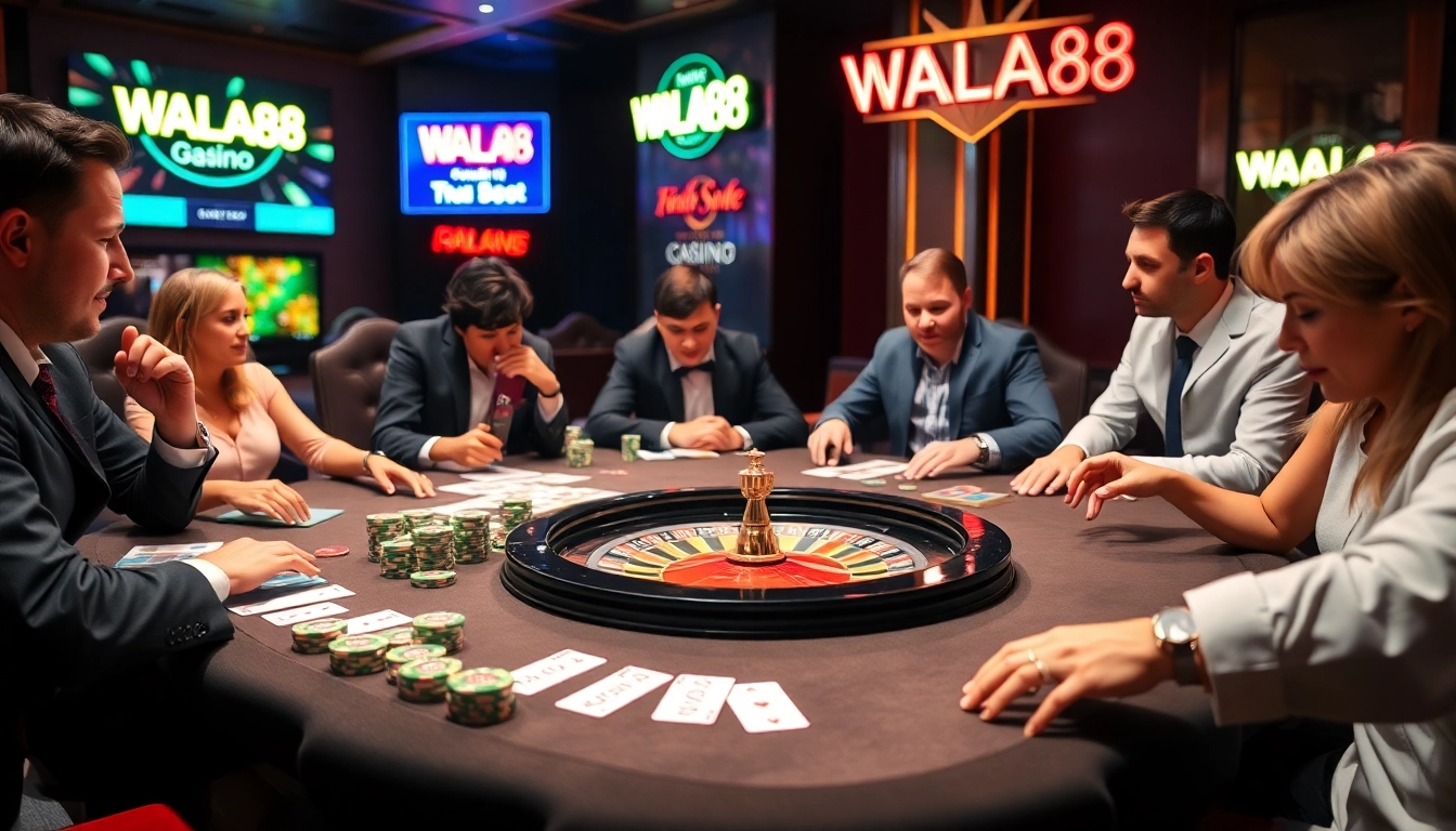 Experience thrilling gaming moments at https://wala88.free/ with engaging poker and roulette tables.