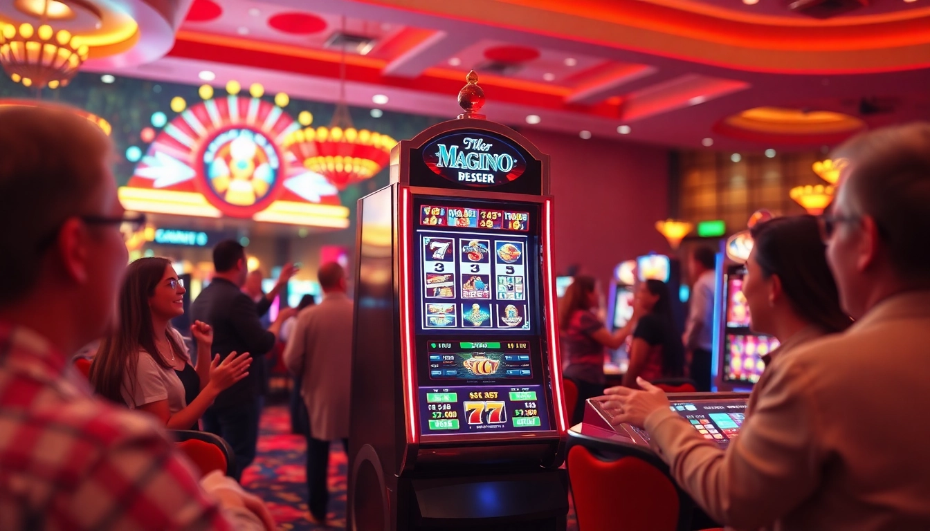 Putaran slot yang memukau di kasino lengkap dengan suasana ceria.