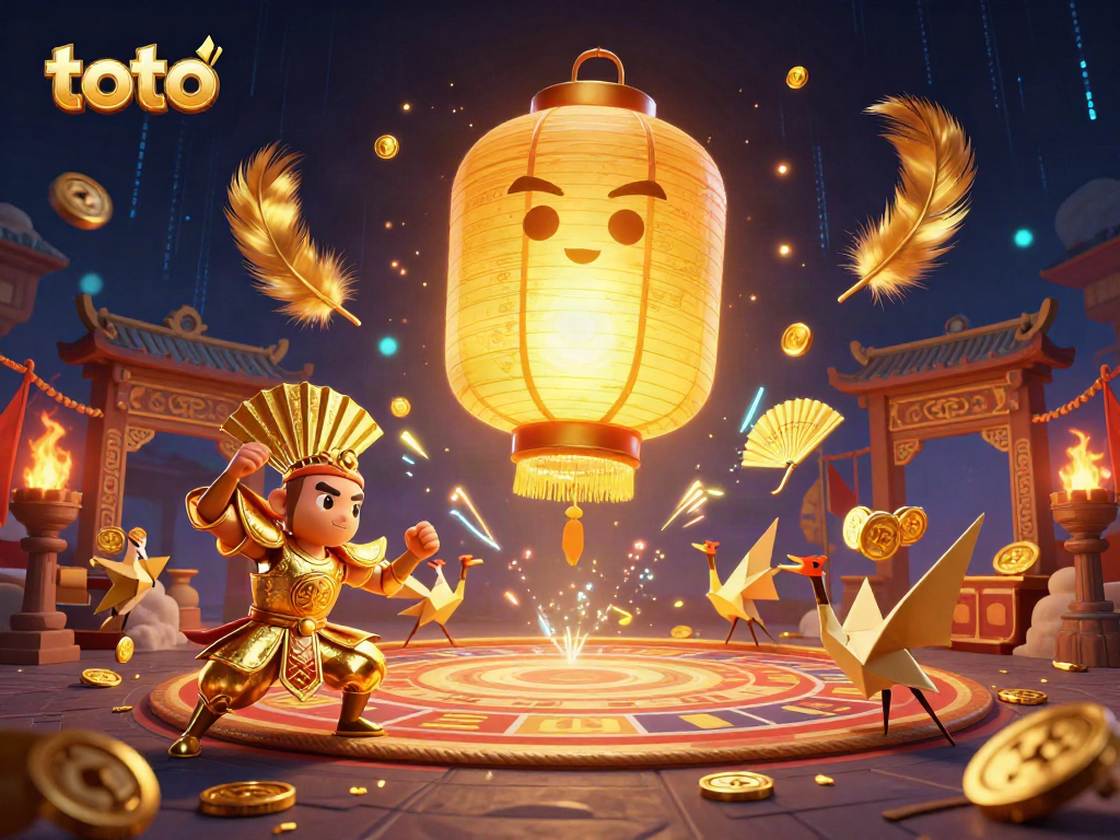 Menangkan toto di kasino dengan nuansa magis lantern emas, pejuang kipas, dan ornamen anime.
