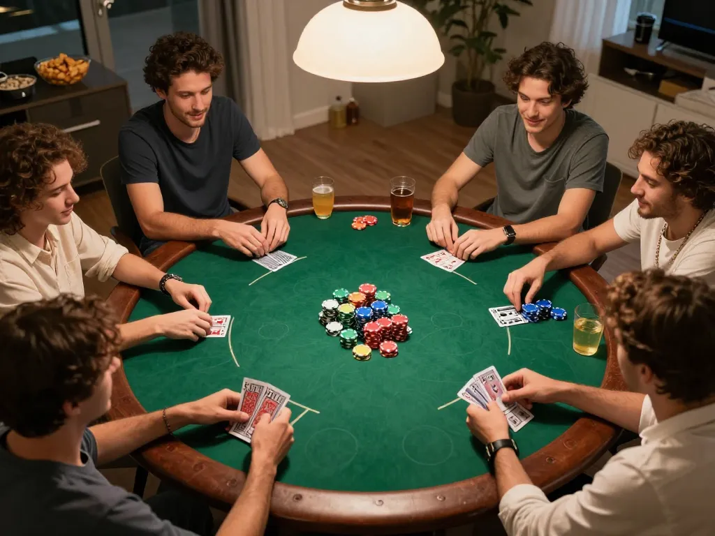 Players enjoying a friendly poker game using MPO08 Link for seamless betting strategies.