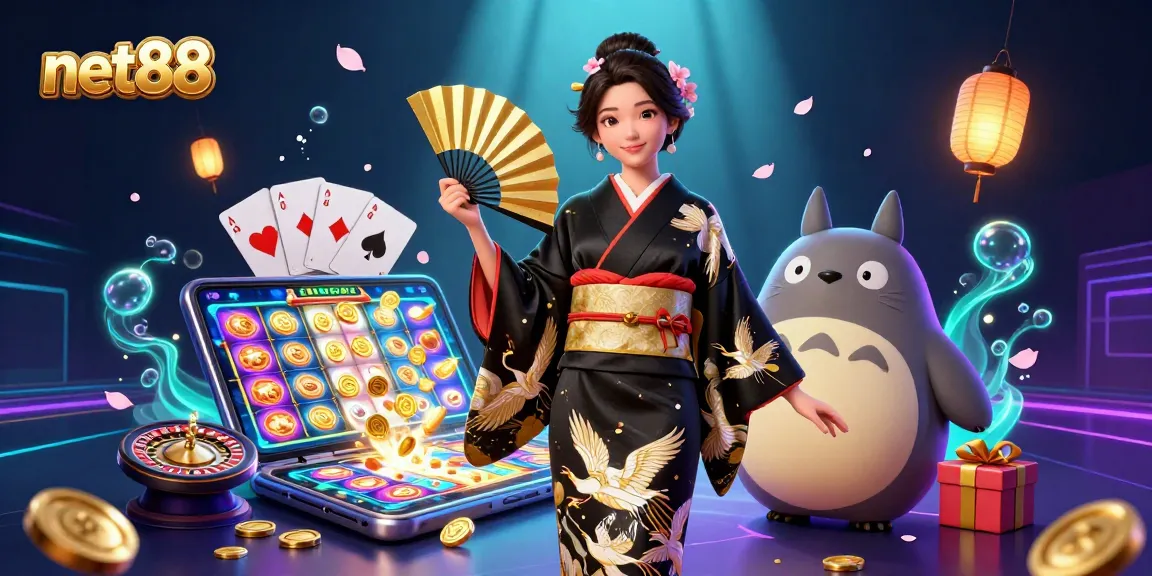 Experience thrilling gameplay at net88 with 3D casino elements and vibrant characters in an immersive scene.