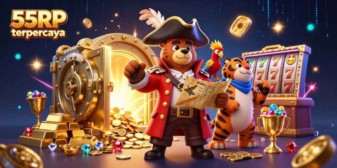 Main dan menangkan di 55RP terpercaya dengan permainan slot yang menarik dan elemen harta karun yang dinamis.
