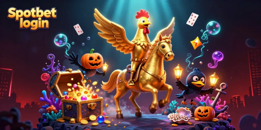Masuk ke spotbet login sambil menikmati suasana kasino malam yang penuh warna dan keajaiban