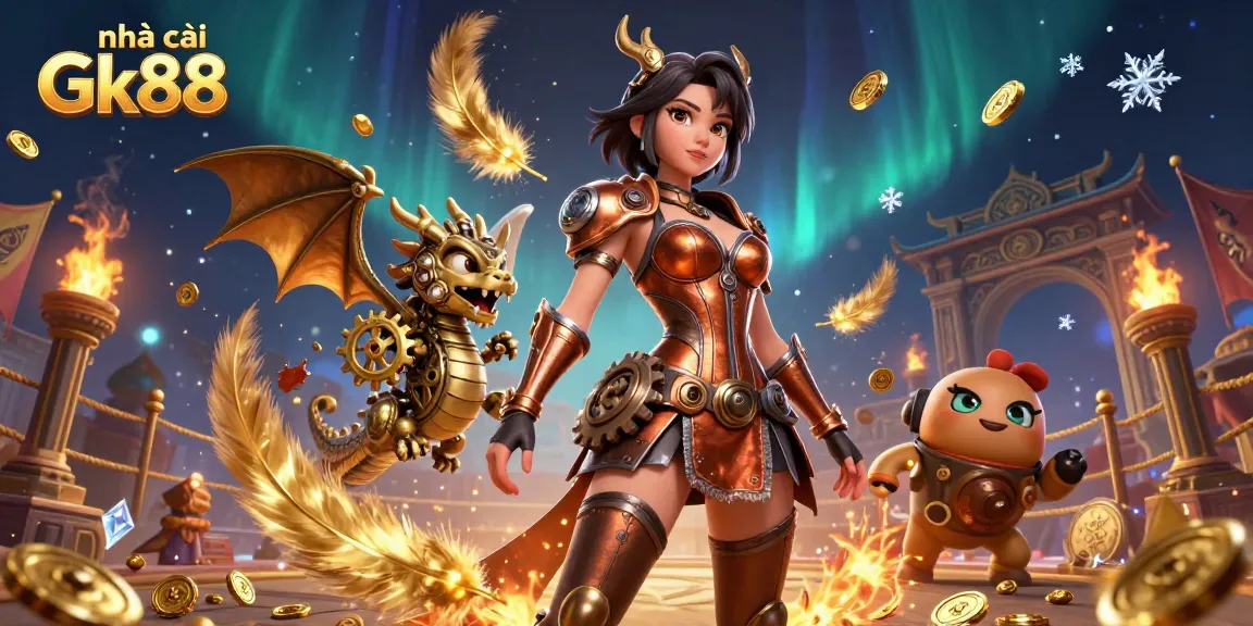 Engage with exciting games at nhà cái Gk88 through captivating steampunk visuals and dynamic casino elements.