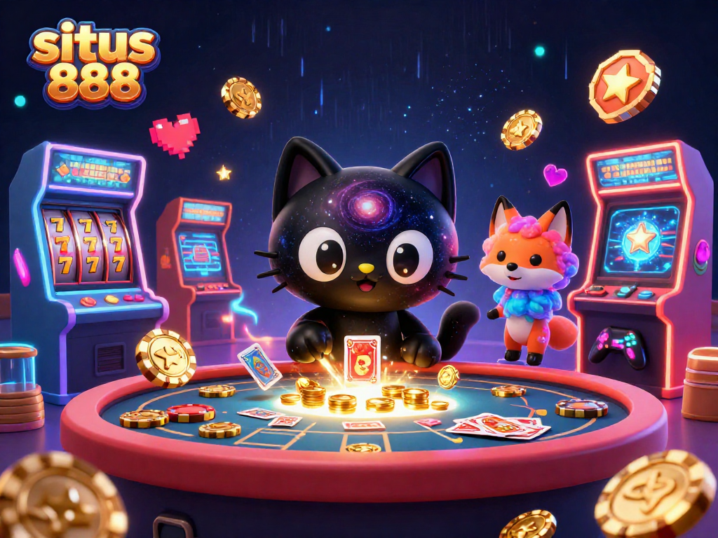 Experience thrilling gameplay at situs 888 with our vibrant casino games and cosmic characters.