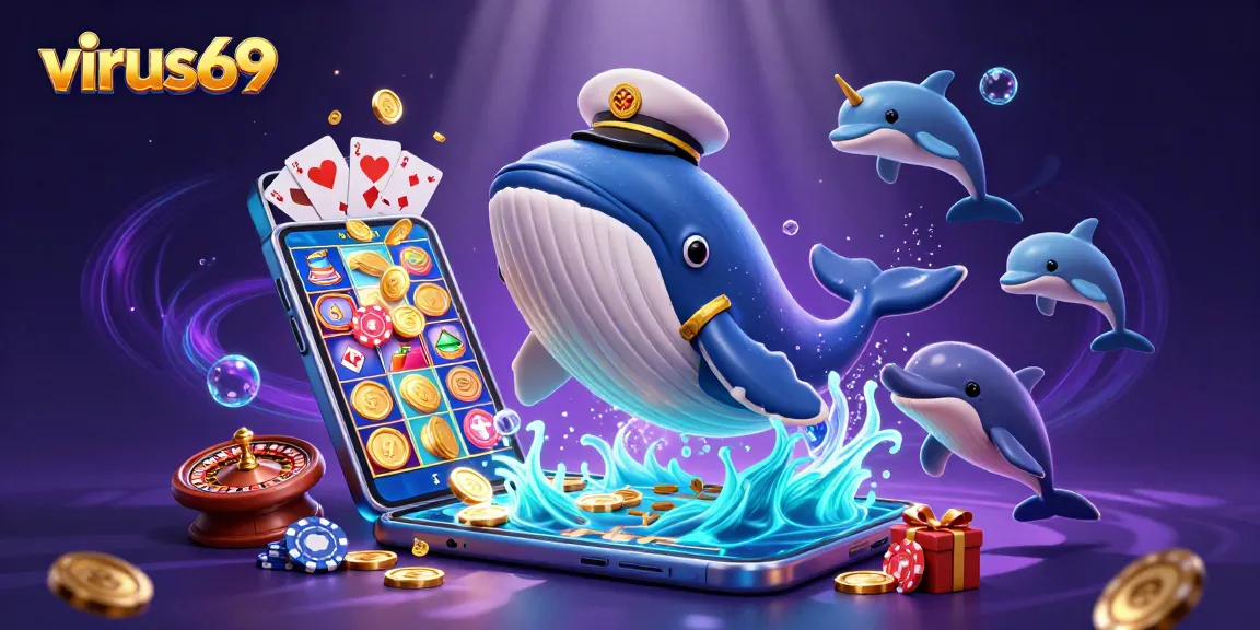 Experience thrilling gameplay with virus69 as whales and dolphins bring excitement to online slots.