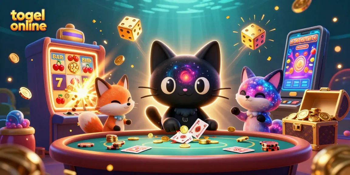 Menangkan togel online dengan karakter kucing hitam dan rubah nebula di kasino kosmik.