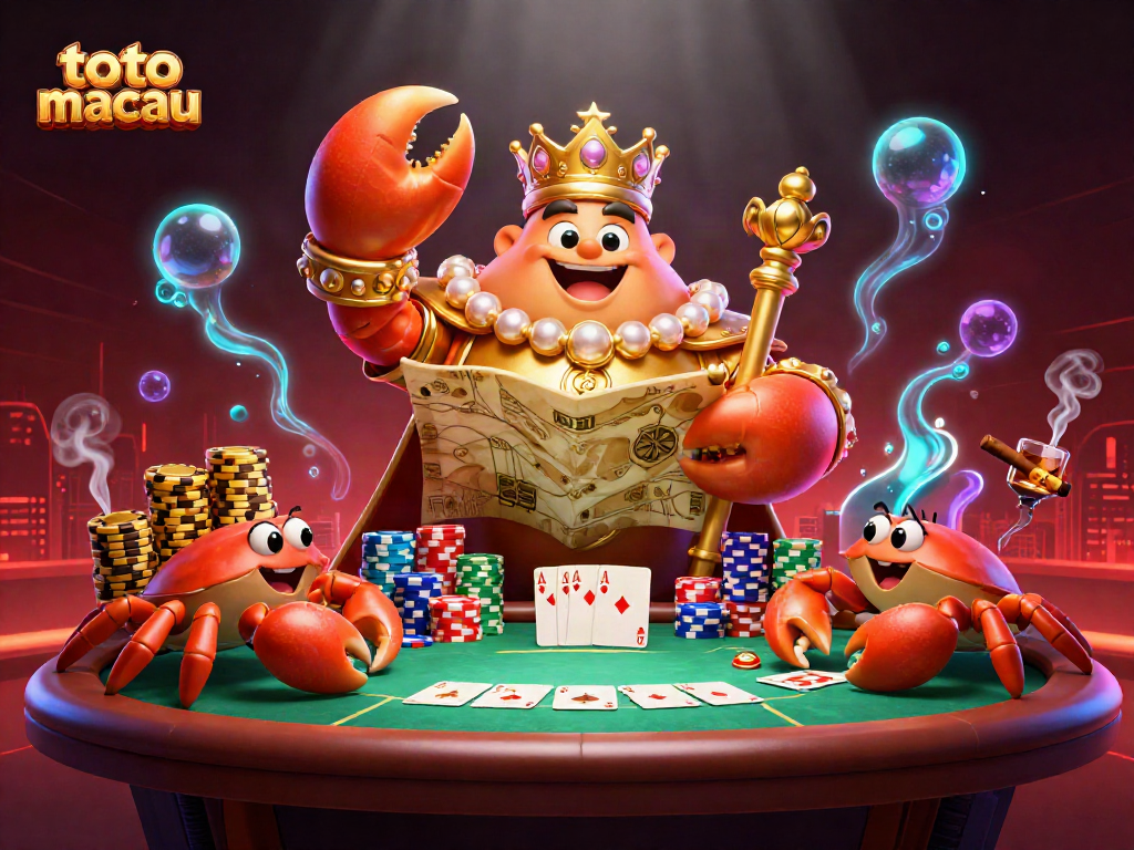 Menindaklanjuti hasil toto macau terbaru dengan ilustrasi 3D kera emas dan elemen kasino yang menarik.