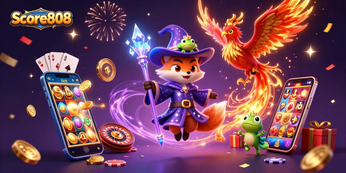 Engage with Score808's vibrant online casino through immersive gameplay with captivating visuals.