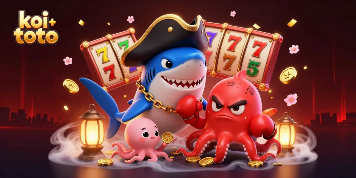 Menangkan permainan slot di koi toto dengan ikan koi kartun yang bersahabat.