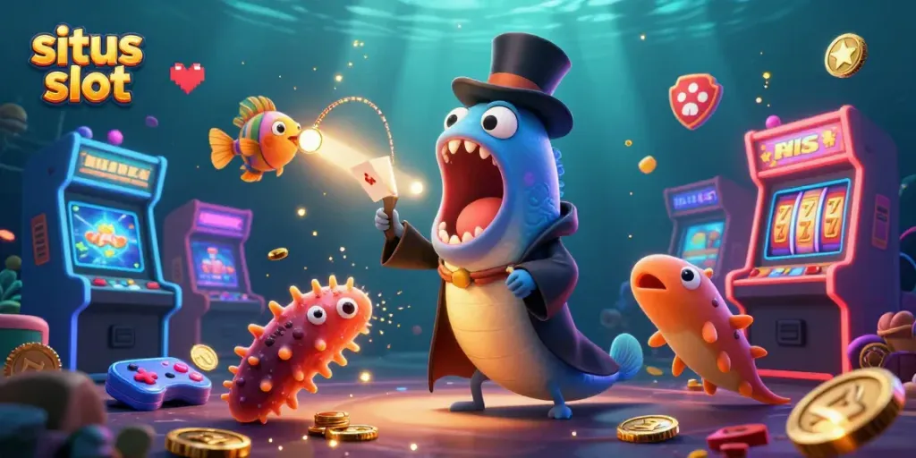 Menangkan jackpot di situs slot dengan ular gulper dan ikan pemikat dalam aksi sulap.