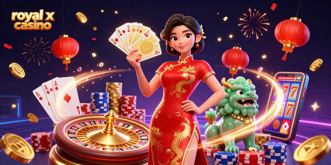 Win big with royal x casino; experience an exciting casino adventure with vivid 3D elements.