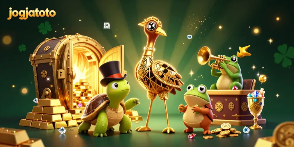 Experience the thrill of jogjatoto with vibrant characters and rich casino elements.