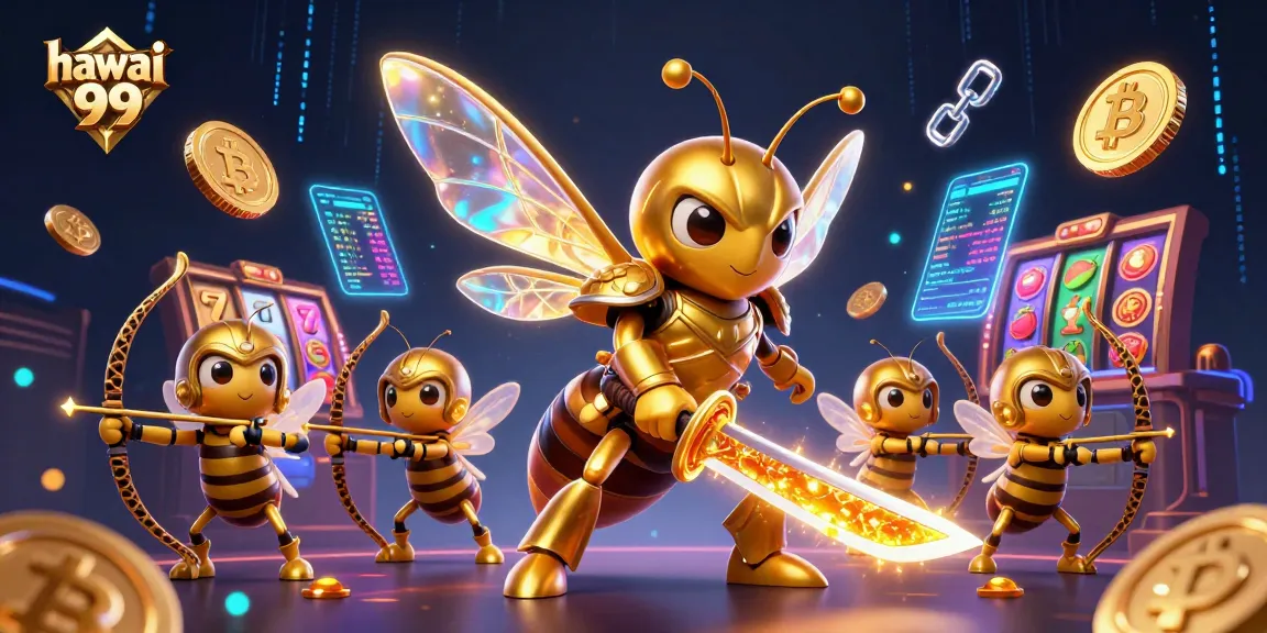 Experience dynamic gaming action with hawai 99's vibrant casino-themed illustration featuring energetic, engaging characters.