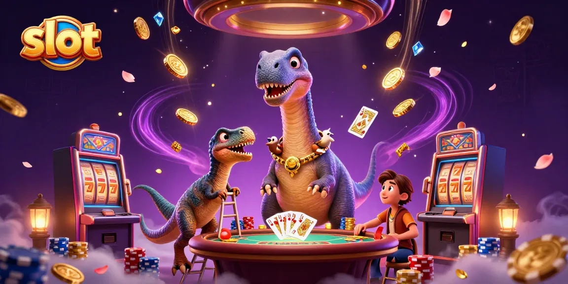 Spin the reels with excitement in this dynamic slot-themed casino illustration.