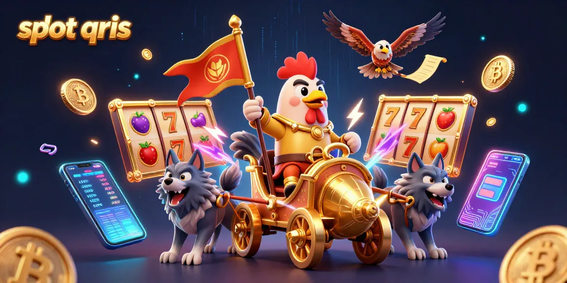 Experience seamless gaming with slot qris in vibrant 3D, featuring action-packed symbols.