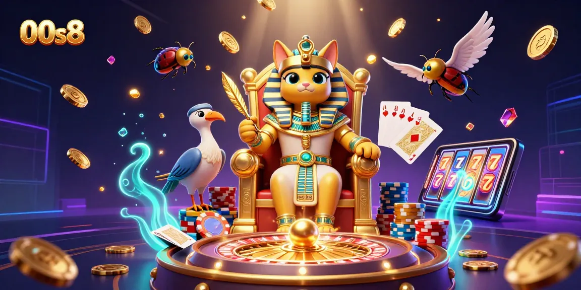 Experience the thrill of winning on 00s8 with captivating casino characters and vibrant, dynamic gaming elements.