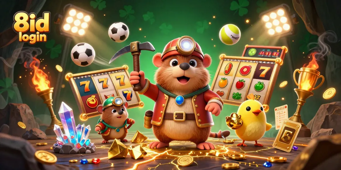 Join the excitement with 8id login and immerse in vibrant casino entertainment full of slot reels and sports.