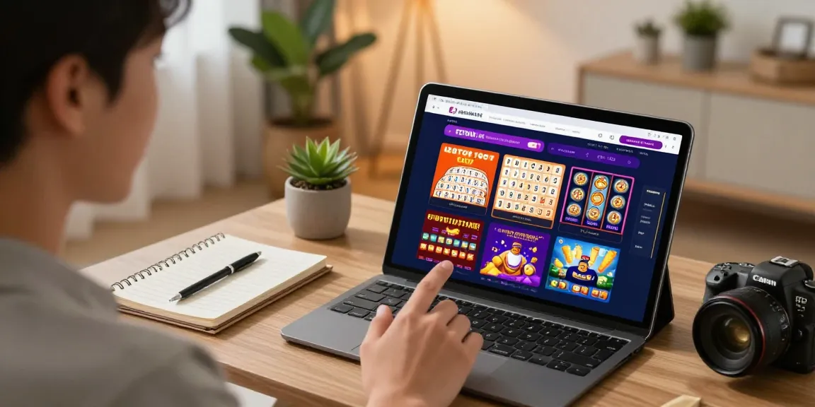 Pengguna aktif bermain toto togel di perangkat tablet sambil bersantai di ruang tamu yang nyaman.