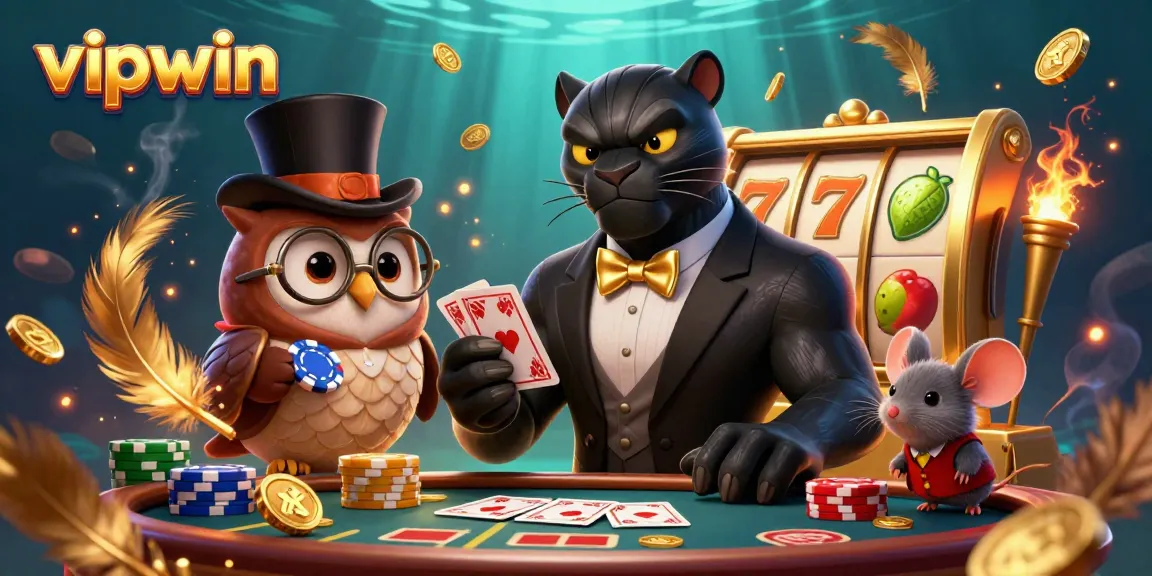 Experience thrilling gameplay with vipwin as the stylish characters engage in poker action.