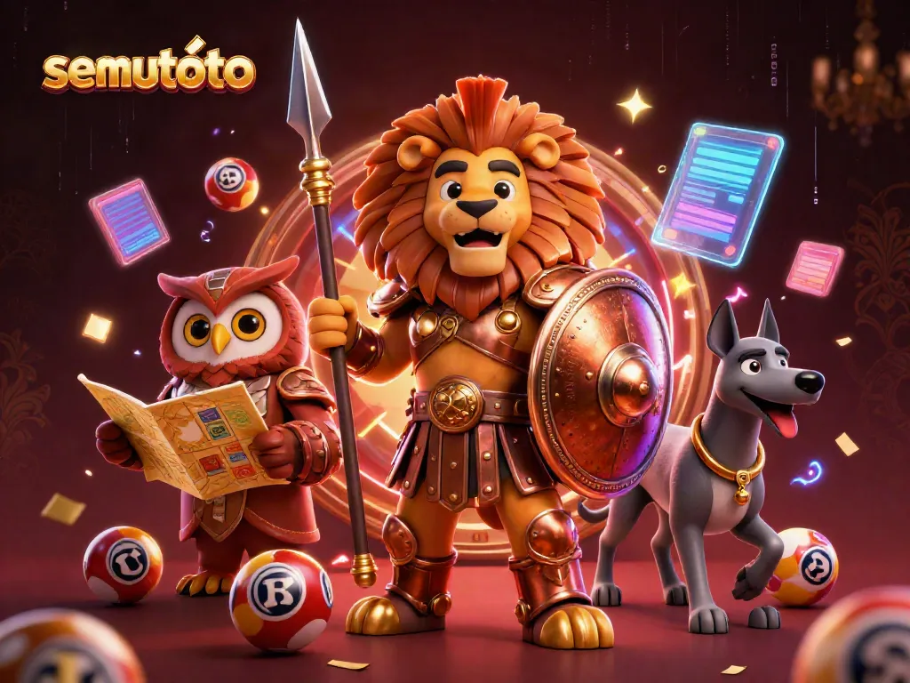 Menghadirkan semuttoto dengan gambar menarik dari singa Spartana, burung hantu, dan anjing greyhound dalam suasana menyenangkan taruhan togel online.
