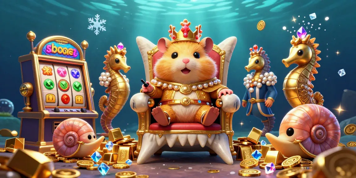 Experience sbobet with a golden hamster king and seahorse guards in an ocean of riches.