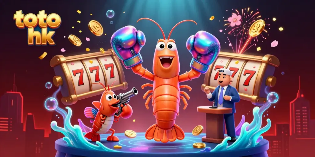 Menang besar dengan toto hk dan simbol keberuntungan dalam ilustrasi kasino yang kaya.