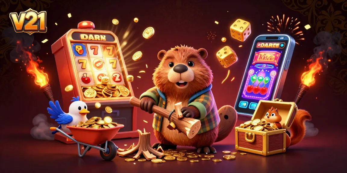 v21 bermain slot online dengan karakter menarik yang memancarkan koin emas