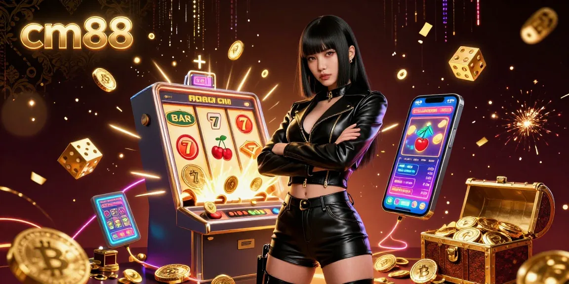 Engage with exciting gaming experiences at cm88, featuring a stunning digital casino world with vibrant elements.