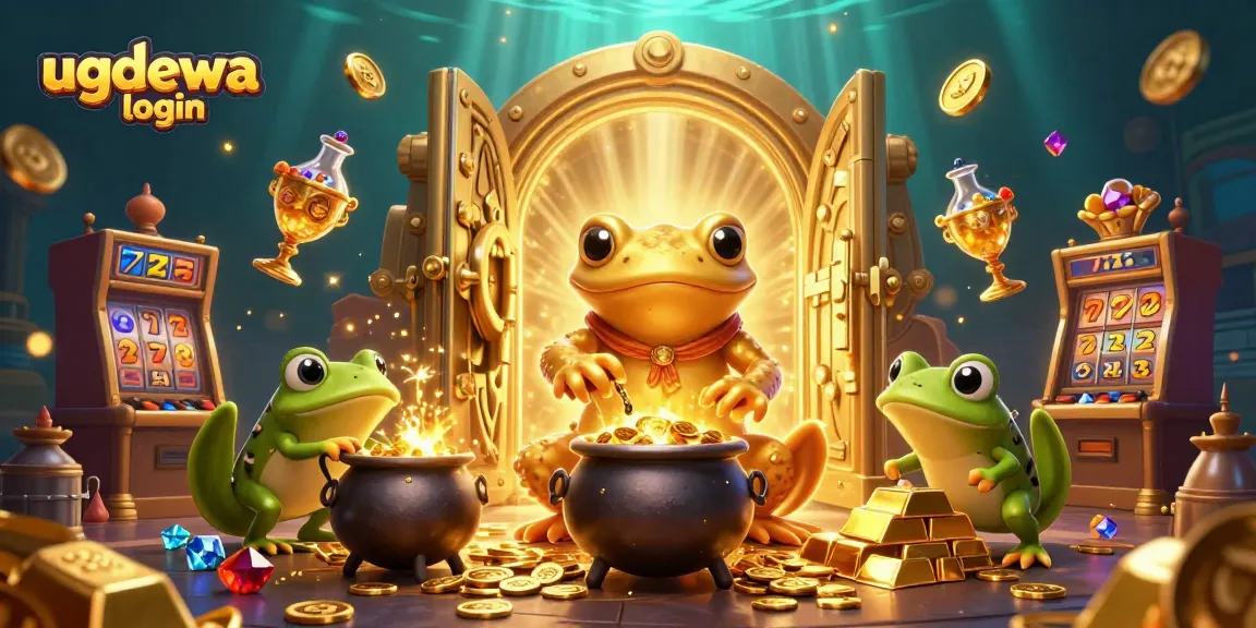 Experience the thrill of winning with ugdewa login in a vibrant casino scene featuring gold coins and slot machines.