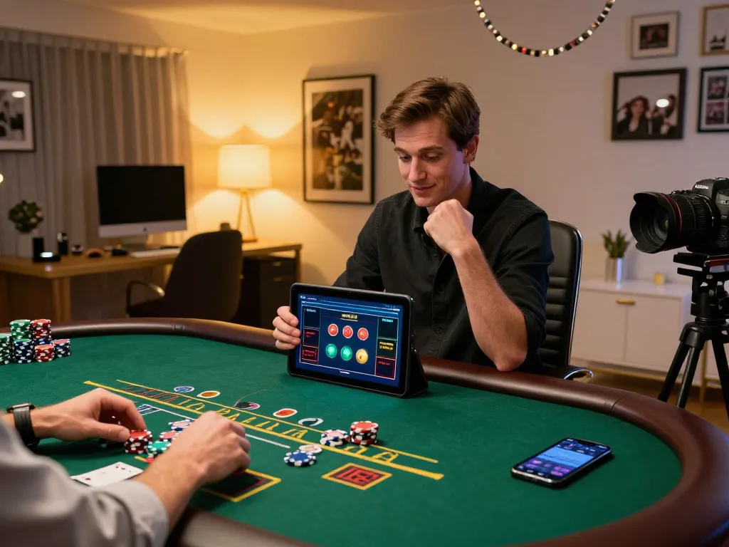 Engaging in strategic gameplay on BERLIAN889's online casino app with live dealer blackjack