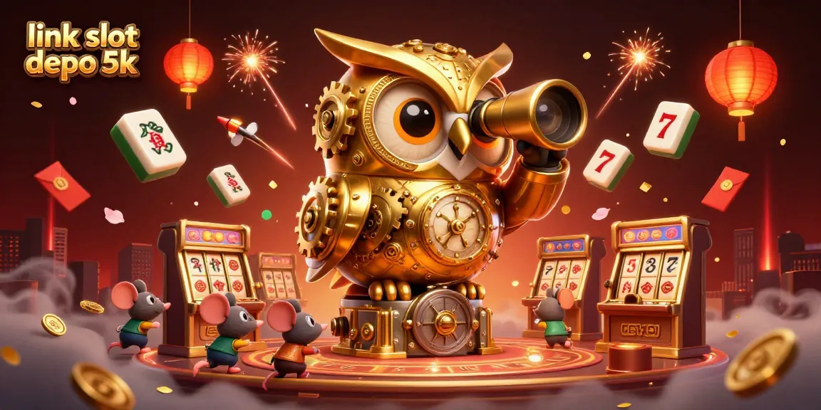 Engage with link slot depo 5k while enjoying an interactive casino scene filled with exciting game elements.