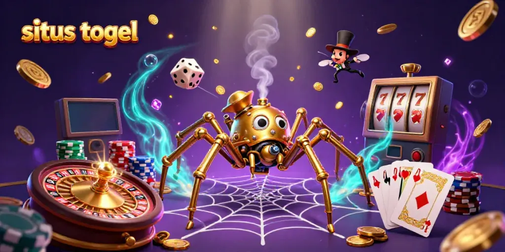 Menang besar di situs togel dengan strategi yang tepat, menampilkan elemen perjudian dalam ilustrasi menarik.