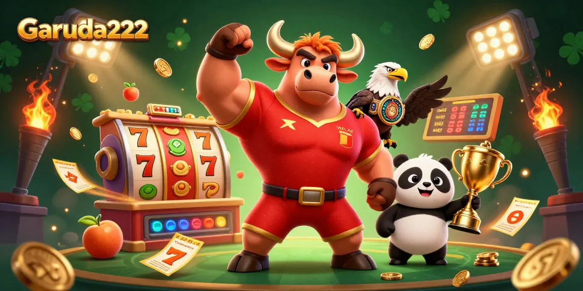Experience the excitement of Garuda222 with thrilling jackpot slots and vibrant winning characters.