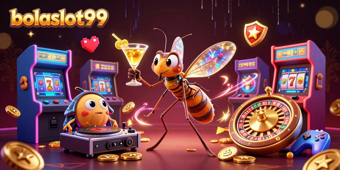 Bolaslot99 brings excitement alive in this dynamic casino scene full of animated characters.