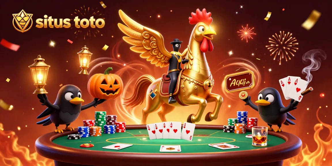 Memenangkan permainan di situs toto dengan gambar yang menunjukkan permainan kasino yang dinamis dan penuh warna.