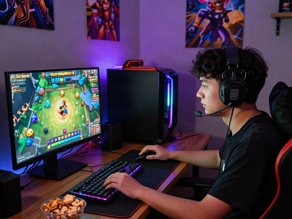 Player engaging in Slot Gacor MAHJONGJP88 gaming session with vibrant graphics and immersive atmosphere.