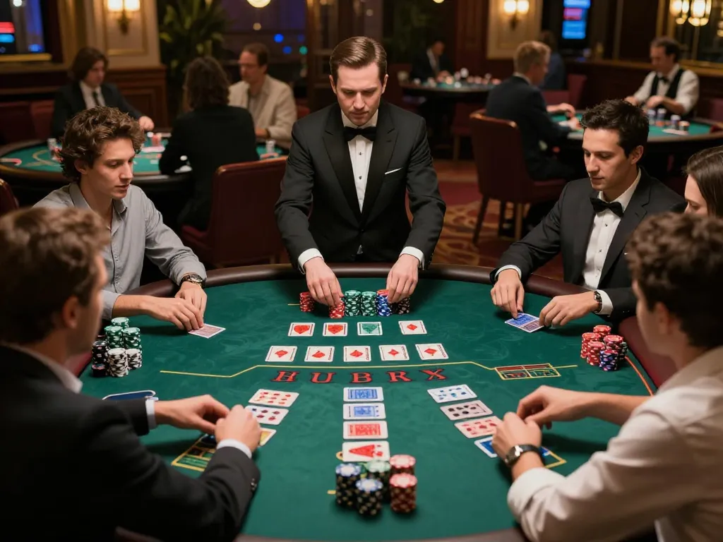 Rasakan sensasi Jalatogel dengan pemain yang intens merencanakan langkah mereka di meja blackjack mewah