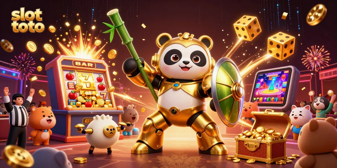Slot toto dengan panda emas berrobot dan mesin slot berlipat ganda vol 50