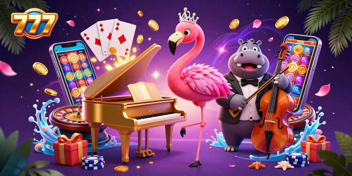 Experience thrilling wins with 777-themed casino games featuring dynamic characters and colorful slot elements.