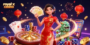 Win big with royal x casino; experience an exciting casino adventure with vivid 3D elements.
