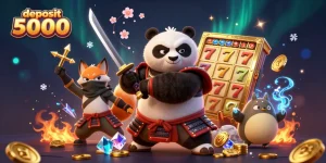 Permainan slot menarik dengan deposit 5000, samurai panda dan ninja fox siap memberi keuntungan besar.