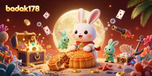 Experience thrilling games with badak178 while discovering a vibrant moon rabbit casino scene!