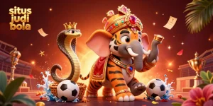 Experience high-stakes excitement with situs judi bola featuring vibrant characters and dynamic betting elements.